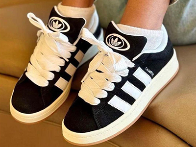 Adidas Campus 00s sneakers in black and white